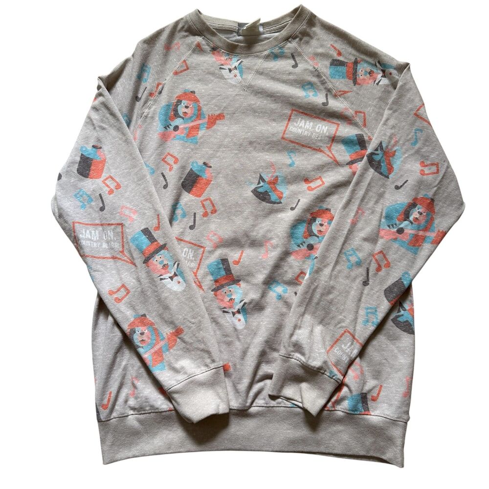 Disney Parks Jam On Country Bears Jamboree Pullover Sweatshirt Size Medium